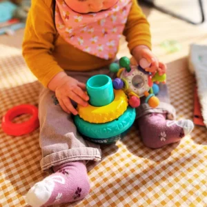 Bavoir bandana "Floraison sauvage" -  Collection Zoé