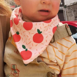 Bavoir bandana 100% coton "Tomat'baby"