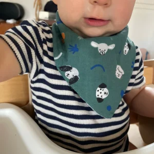 Bavoir bandana "Gueules d'amour" -  Collection Lazare