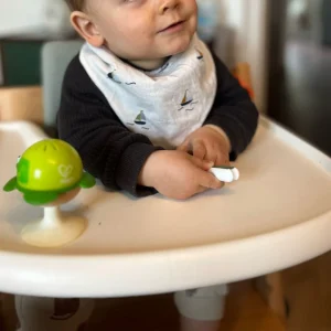 Bavoir bandana "Sous le vent" -  Collection Gabin