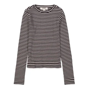 T Shirt Angela rayé Noir/blanc