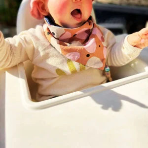 Bavoir bandana "Douce frénésie" -  Collection Zoé