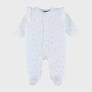 Pyjama bébé en velours à volants