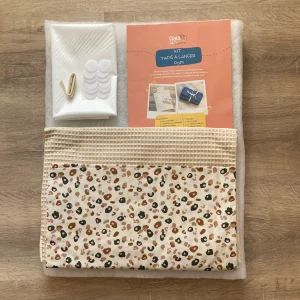 KIT Tapis à langer nomade Popi Léo/écru