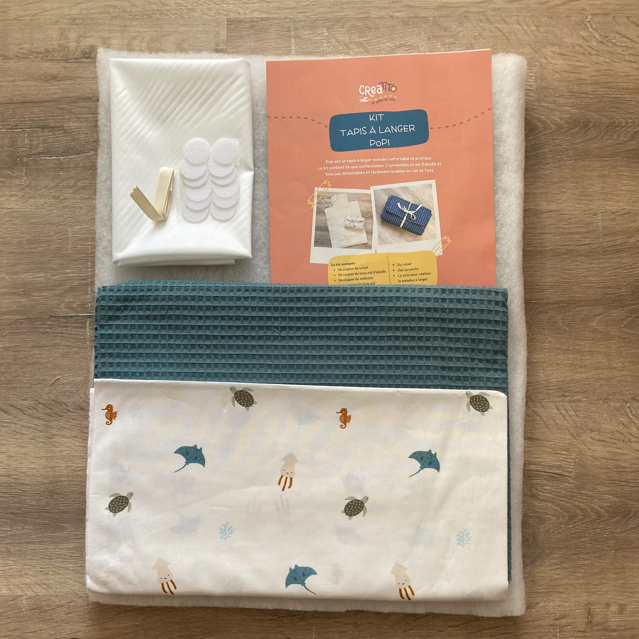 KIT Tapis à langer nomade Popi Océan – Image 5