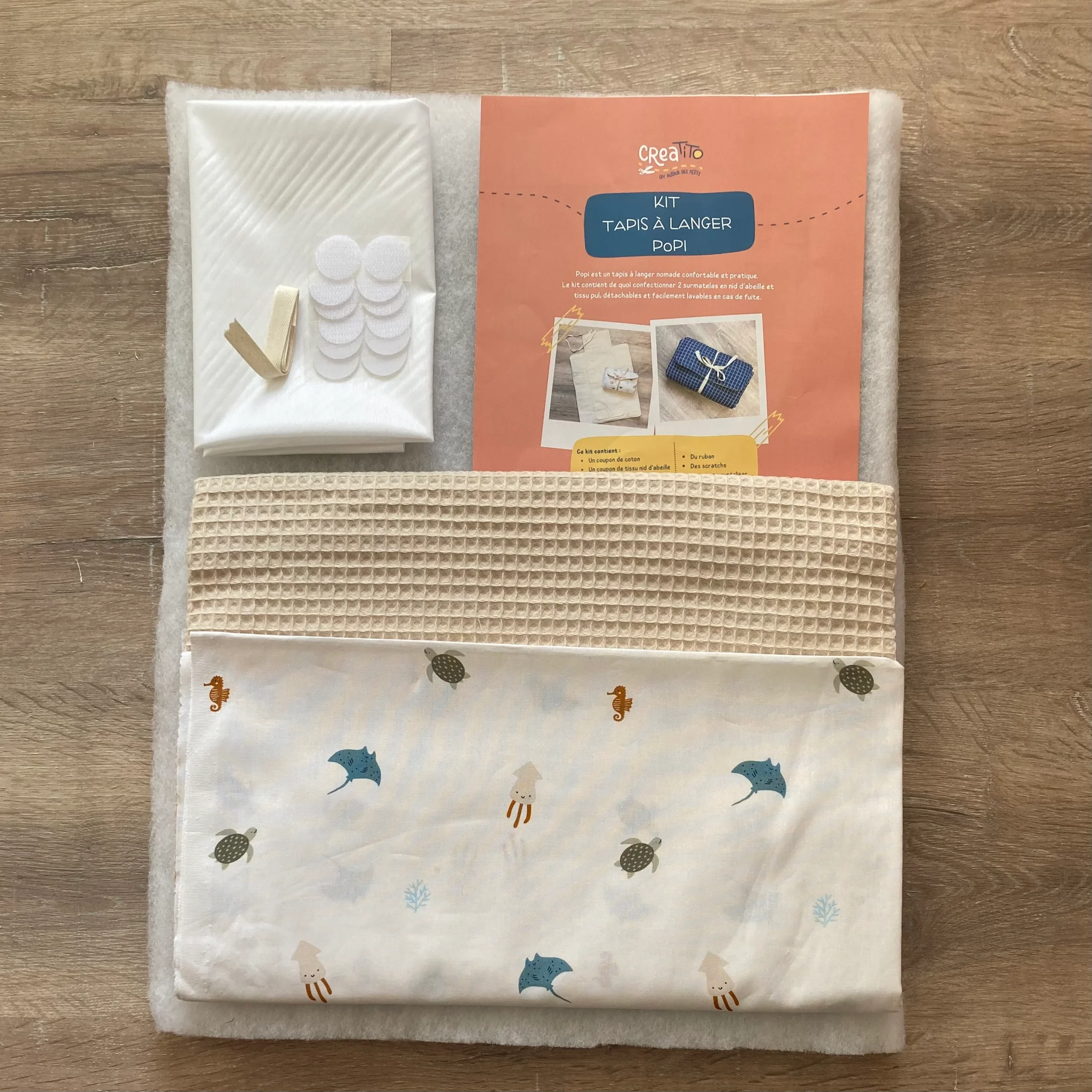 KIT Tapis à langer nomade Popi Océan – Image 4