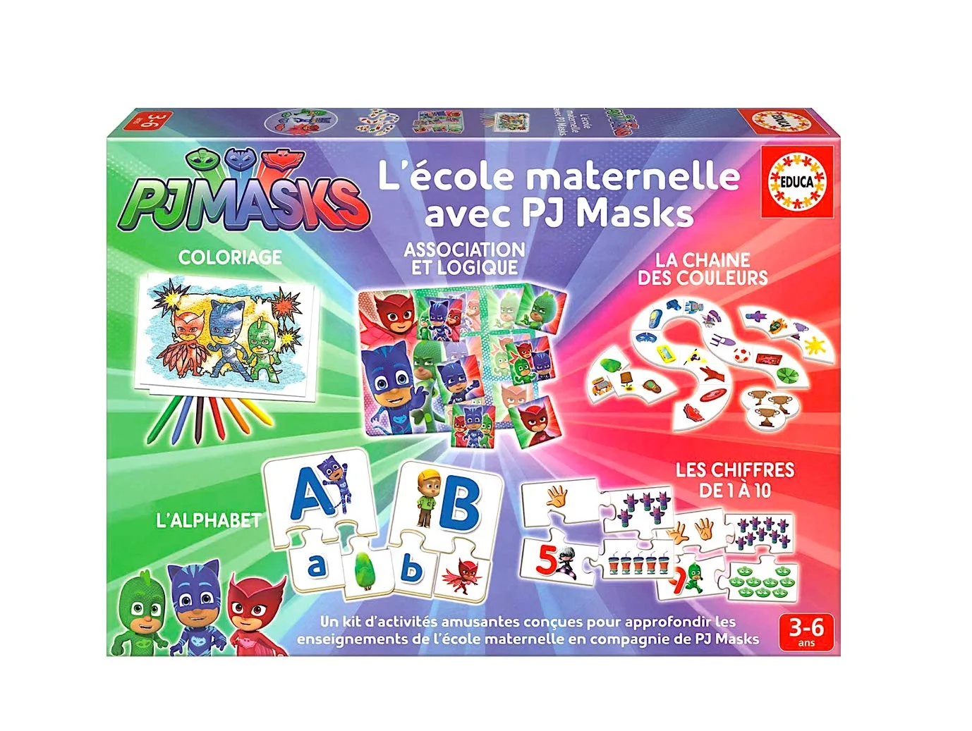 Jeu éducatif Toute la Maternelle Pyjamasques