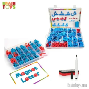 coffret magnétique Alphabet ( Arabe et Français)