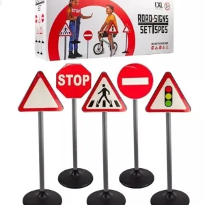 Set de 5 panneaux de circulation routière