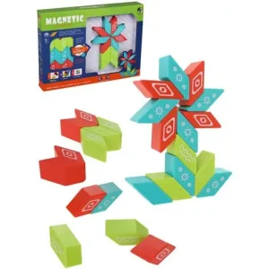Jeu de construction magnétique avec modèle – 26 pcs