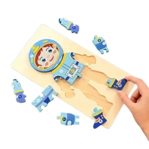 Puzzle corps humain astronaute en bois – Métier