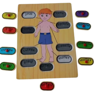 Puzzle corps en bois
